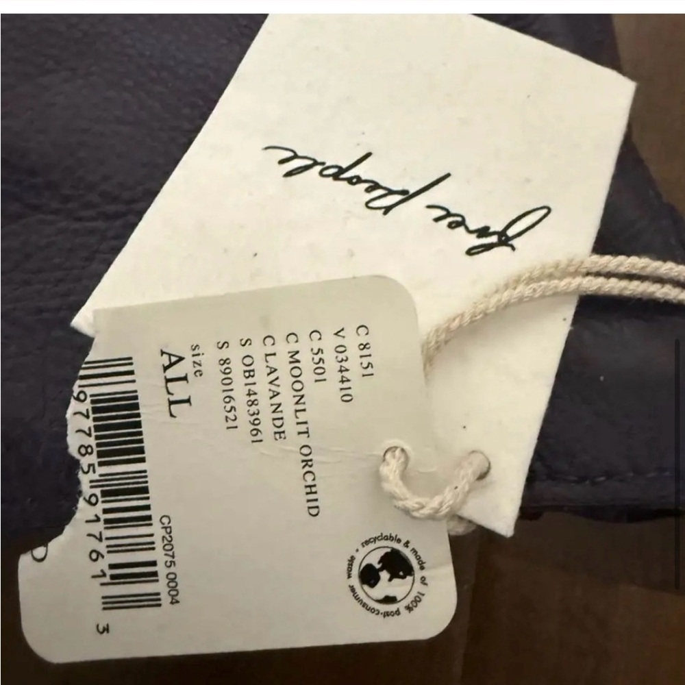 Free People- Plum Wade Leather Sling Bag - Picture 3 of 9